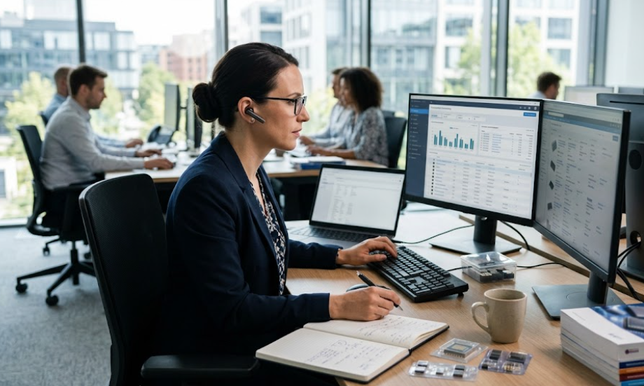 Is there going to be a chip shortage in 2026? 3 A Woman Focused On Her Computer Screen While Working In A Modern Office Environment