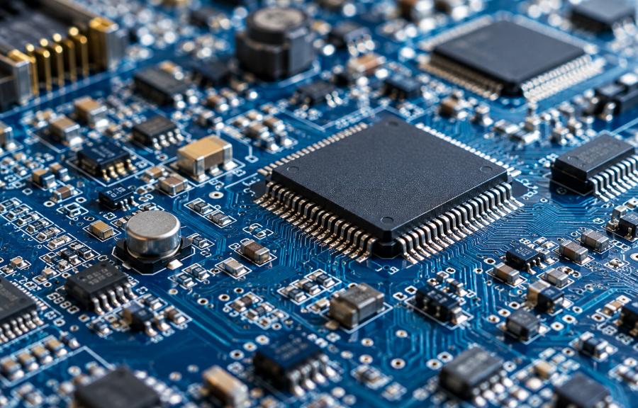 How to Manage Urgent RFQs for Industrial and Automotive Electronic Components 2 Close Up Of Integrated Circuits And Electronic Components On A Blue PCB