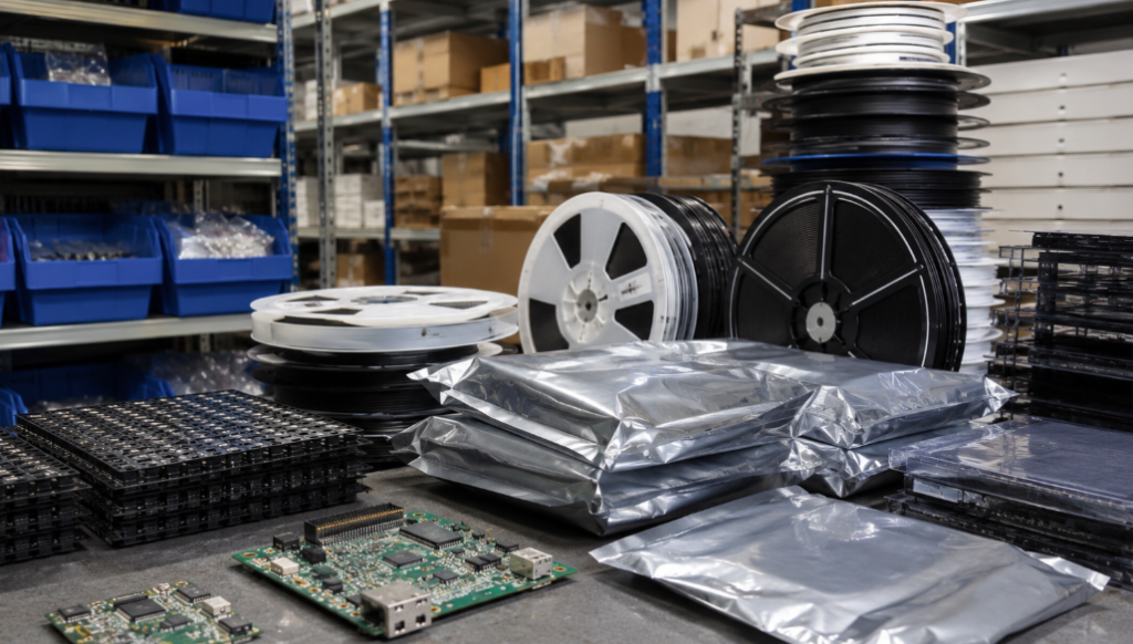 10 Things to Check Before Sending an IC RFQ 2 Electronic Components Stored In Trays Reels And Bags