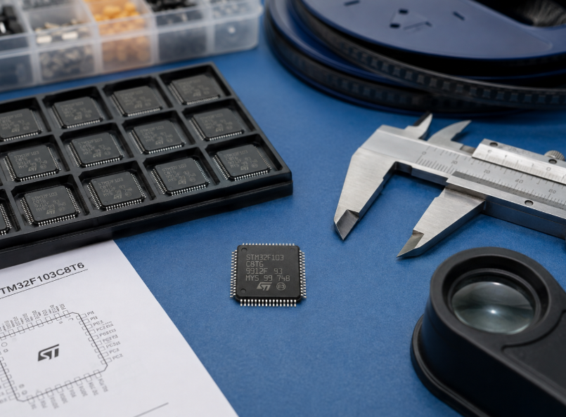 STM32F103C8T6 Guide: Pinout, Features, and Applications 3 STM32F103C8T6 Component Inspection