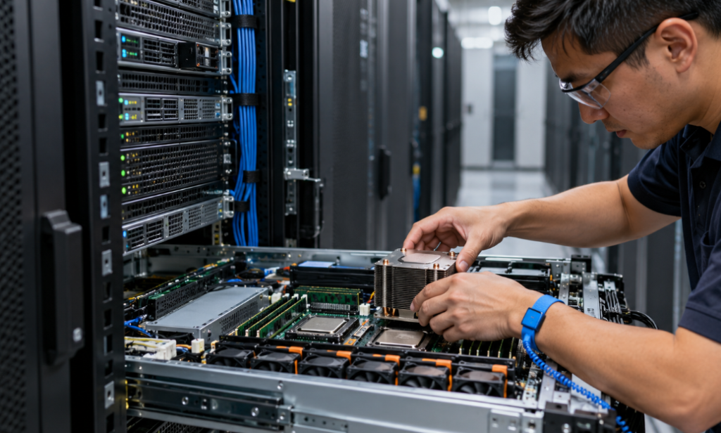 Intel vs AMD: Key Differences in Processor Applications 2 Server Processor Installation