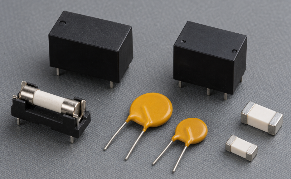 Top 12 Most Common Electronic Components on a PCB 4 PCB Relays A Cartridge Fuse And Resettable Fuses
