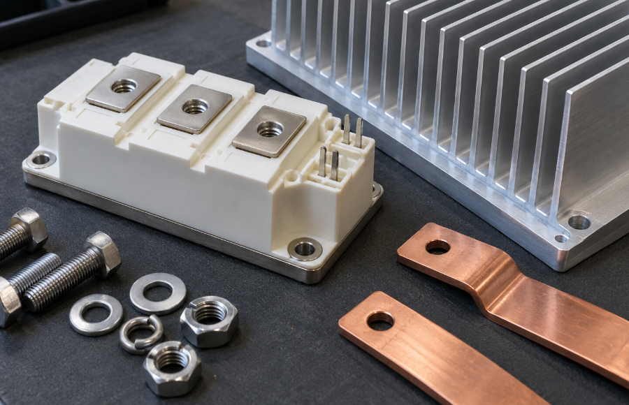 onsemi Power Semiconductors: MOSFETs, IGBTs, and Diodes Explained 1 Power Module And Heatsink