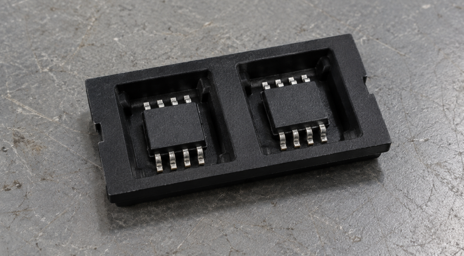 How to Find a Replacement for a Discontinued Memory IC 1 Two Eight Pin Memory ICs In An Antistatic Tray