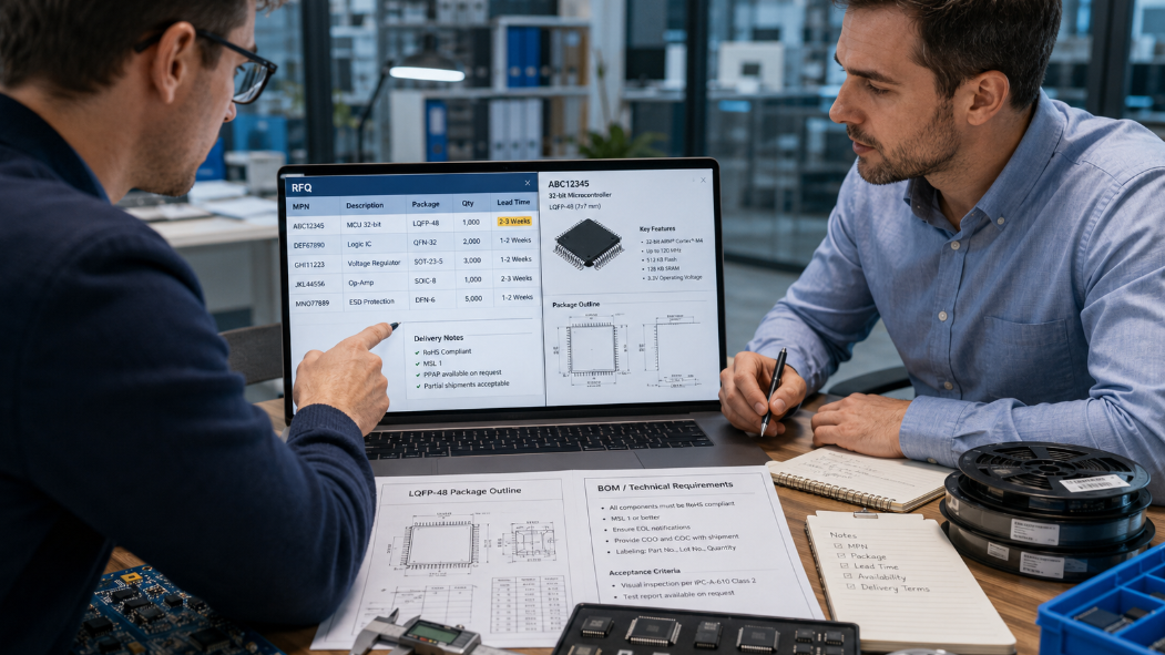 IC Distributor Reviewing Technical Requirements