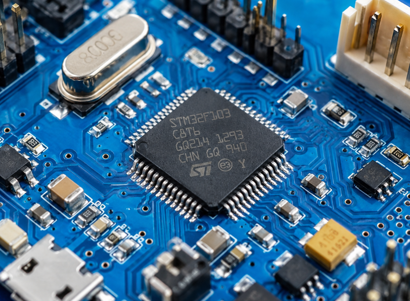 STM32F103C8T6 Microcontroller On PCB