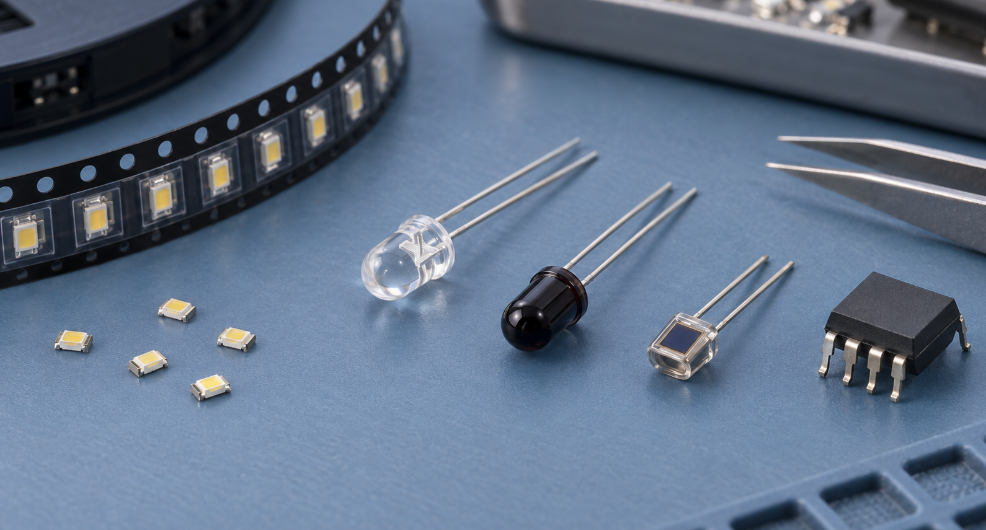 Common Optoelectronic Components On An ESD Workbench