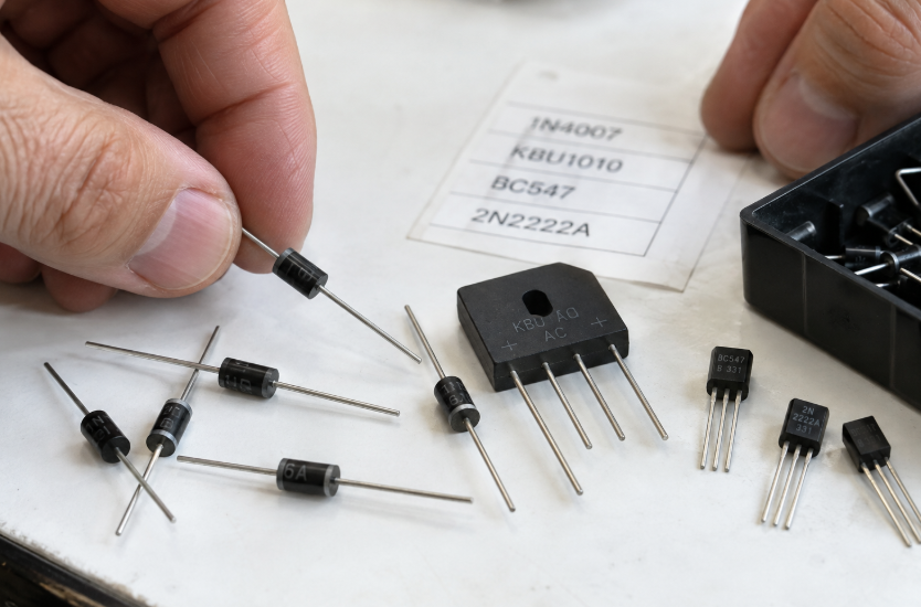 Top 10 Semiconductor Components On An Electronics Workbench